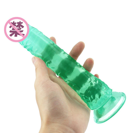 Strong Suction Cup Toy Mushroom Head Silicone Shape Dildo 8 Inch