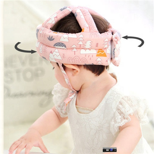 Cute Baby Safety Helmet Toddler Head Protection Adjustable Bumper