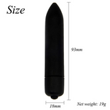 Silicone Black Vibration Finger Mini Bullet Vibrator - Perfect Gift