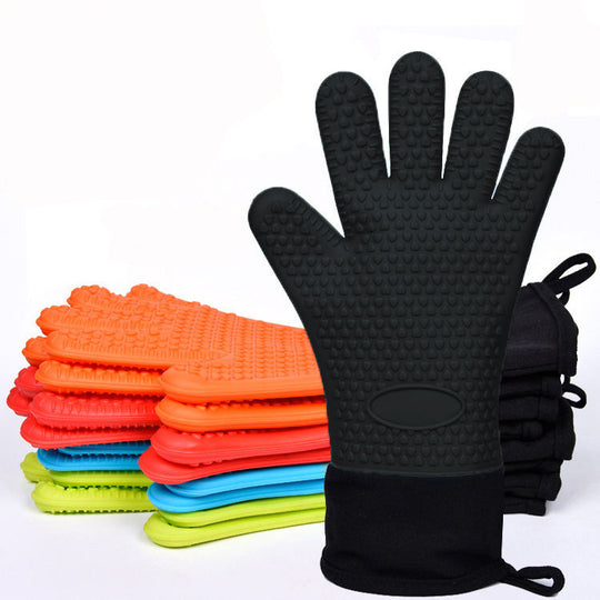 Silicone Baking gloves Non-slip extra long insulated waterproof