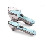 Adjustable Measuring Cups Magnetic bottom Kitchen Plastic Scale Tablespoon(2 Pcs)