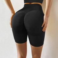 Cusp look High Waist Yoga Gym Athletic Contour Seamless Cycling Shorts - MOQ 10 Pcs