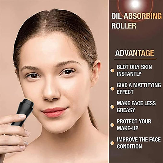 Volcanic Stone Face Roller Oil Absorbing Control - MOQ 10 pcs