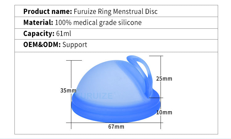 Menstrual Disc Cup Silicone