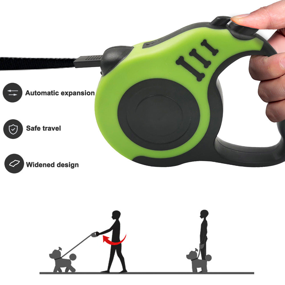 Automatic Telescopic Tractor Retractable Dog Leash, Pet Rope