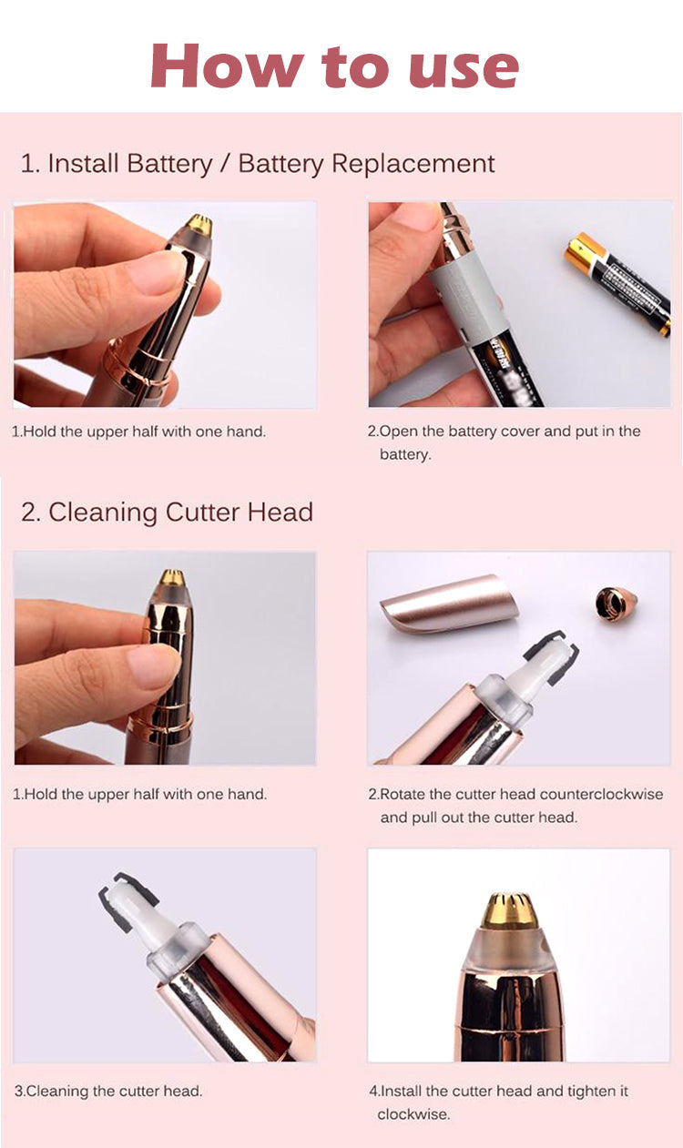 Eyebrow Hair Remover Painless Precision Trimmer - MOQ 10 pcs