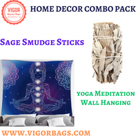 yoga Meditation Wall Hanging & Sage multi Pack(5 Pack)
