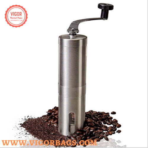 Portable Hand Coffee Bean Grinder Adjustable Knob Settings