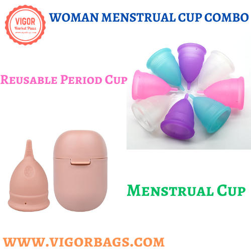 Reusable Lady Period Cup & Personal Carrying Case Multi Pack(Bulk 3 Sets)