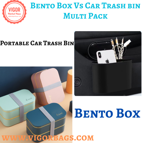 Bento Box Stackable Lunch Vs Car Trash bin Multi Pack(5 Pack) – VIGOR ...