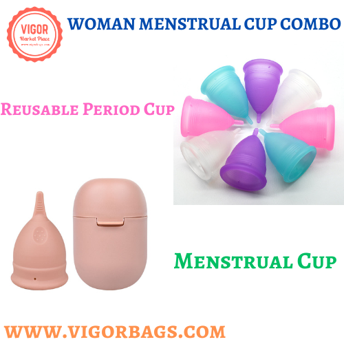 Reusable Lady Period Cup & Personal Carrying Case Multi Pack