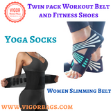 Twin pack Workout Belt and Fitness Shoes