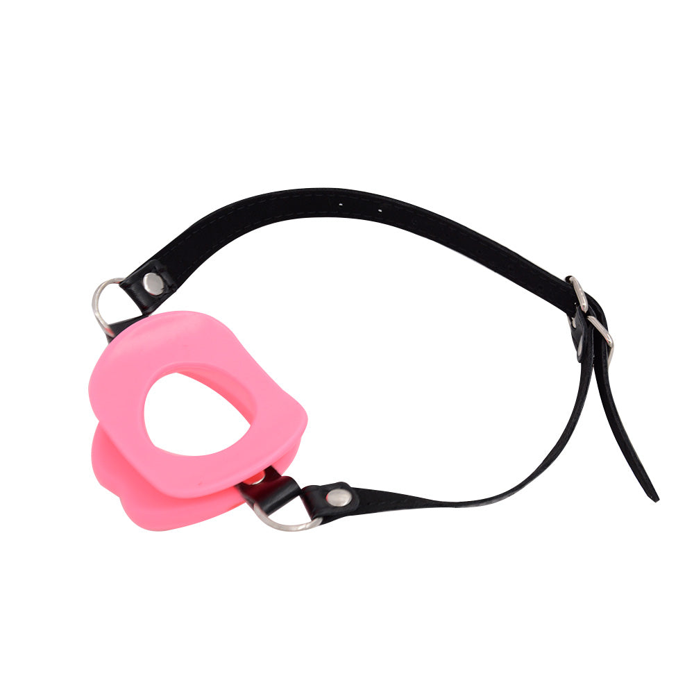 Japanese Lips O Ring Open Mouth Bondage Restraint Gag Collar