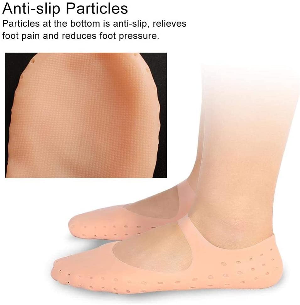 Foot Anti-Cracking Soft Comfortable Gel Moisturizing Foot Care Silicone Gel Socks - MOQ 10 Pcs