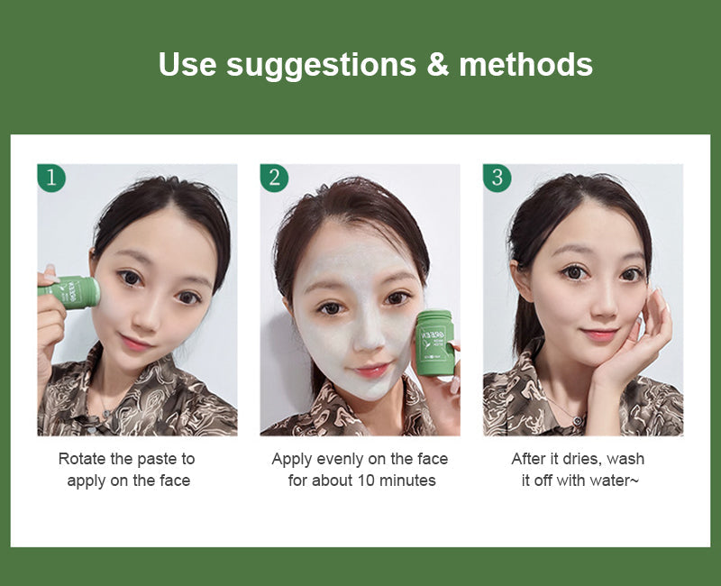 Clay Mask Stick Anti-Acne Deep Cleansing Pores Dirt Moisturizing Hydrating Whitening - MOQ 10 Pcs