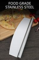 Pizza Rocker Cutter Stainless Steel Slicer Knife Sharp