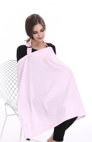 Baby Nursing Cover for Breastfeeding with Sewn-in Cloth