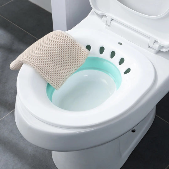 Sitz Bath With Hand Flusher & Nozzle(Irrigation System) - MOQ 5 Pcs