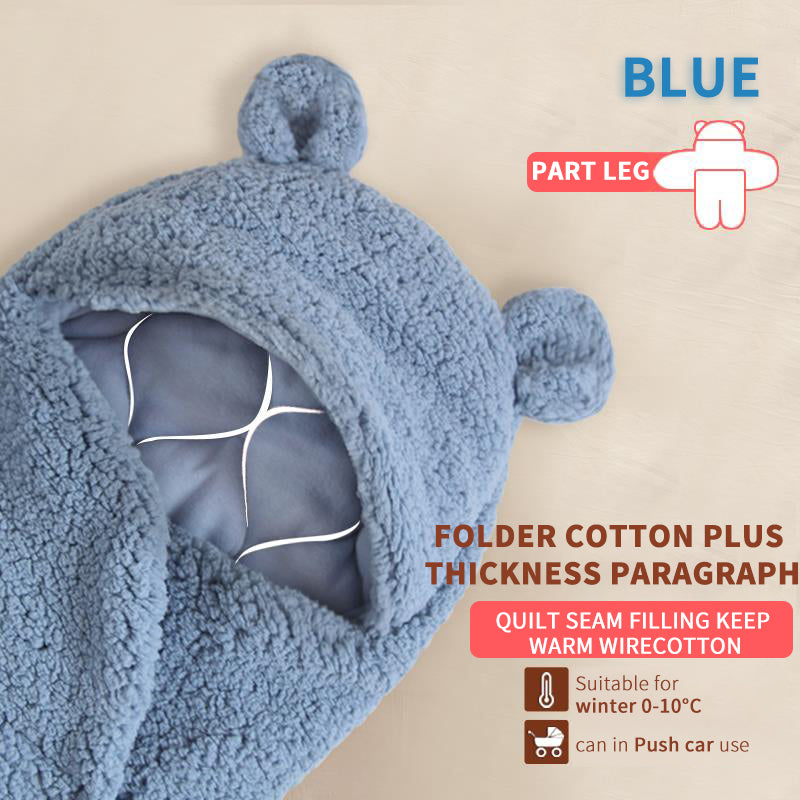 Bear Shaped Hooded Swaddle for New Born Babies - MOQ 10 Pcs