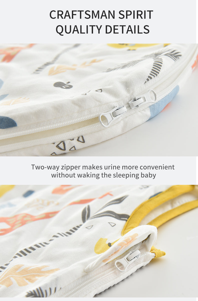 High End Comfort Cotton Baby sleeping bags for spring and autumn