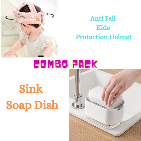 Combo Pack Kids Head Bumper and Soap Dish