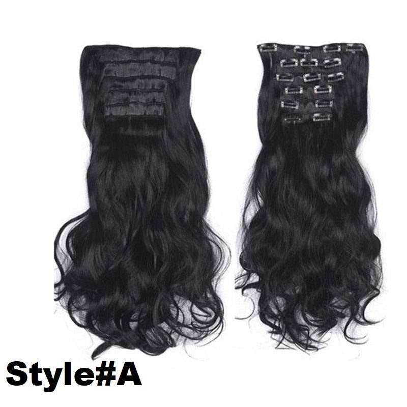 Long Curly Wavy Hair 16 Clip In Hair Extension