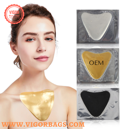 Hydrogel Gel Anti Wrinkle Gold Collagen Decollete Chest Pad - MOQ 10 pcs