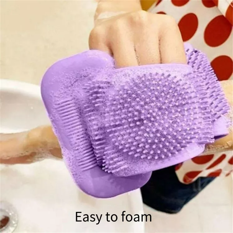 Exfoliating Personal Back Body Scrubber with Belt Handle Dual Sided