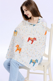 Baby Nursing Cover for Breastfeeding with Sewn-in Cloth