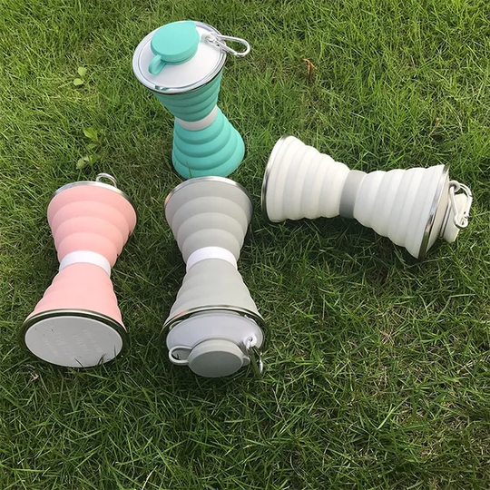 Reusable Silicone Collapsible Leak Proof Water Bottle