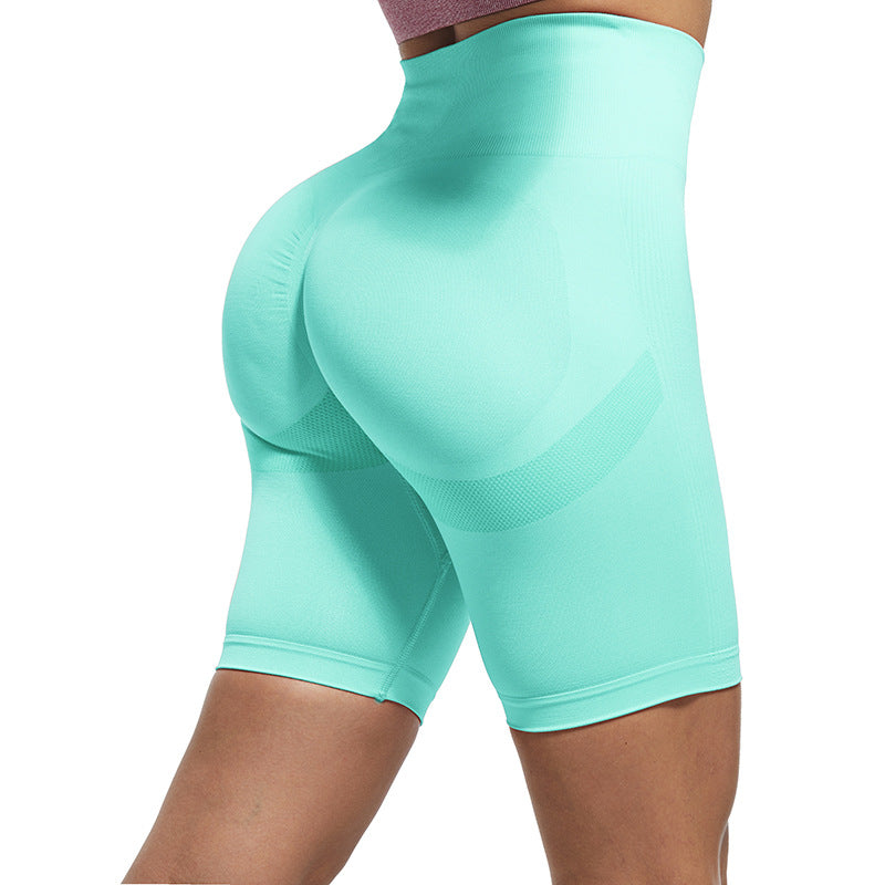 Cusp look High Waist Yoga Gym Athletic Contour Seamless Cycling Shorts