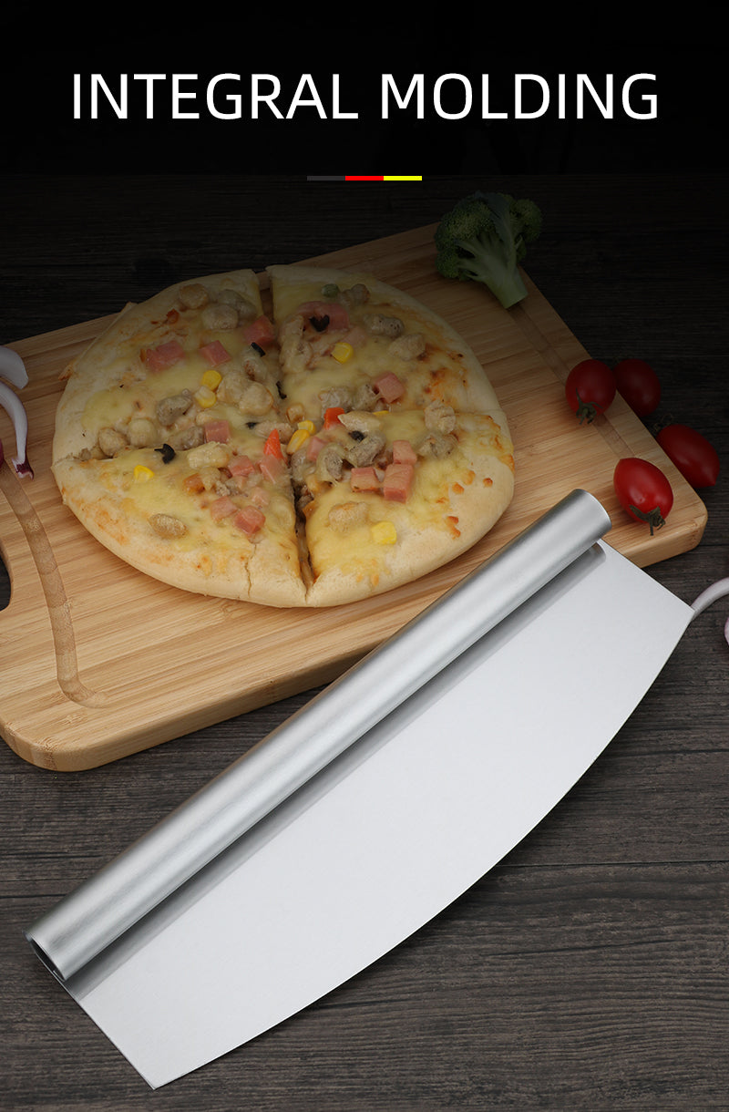 Pizza Rocker Cutter Stainless Steel Slicer Knife Sharp