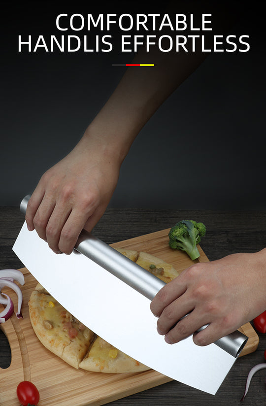 Pizza Rocker Cutter Stainless Steel Slicer Knife Sharp