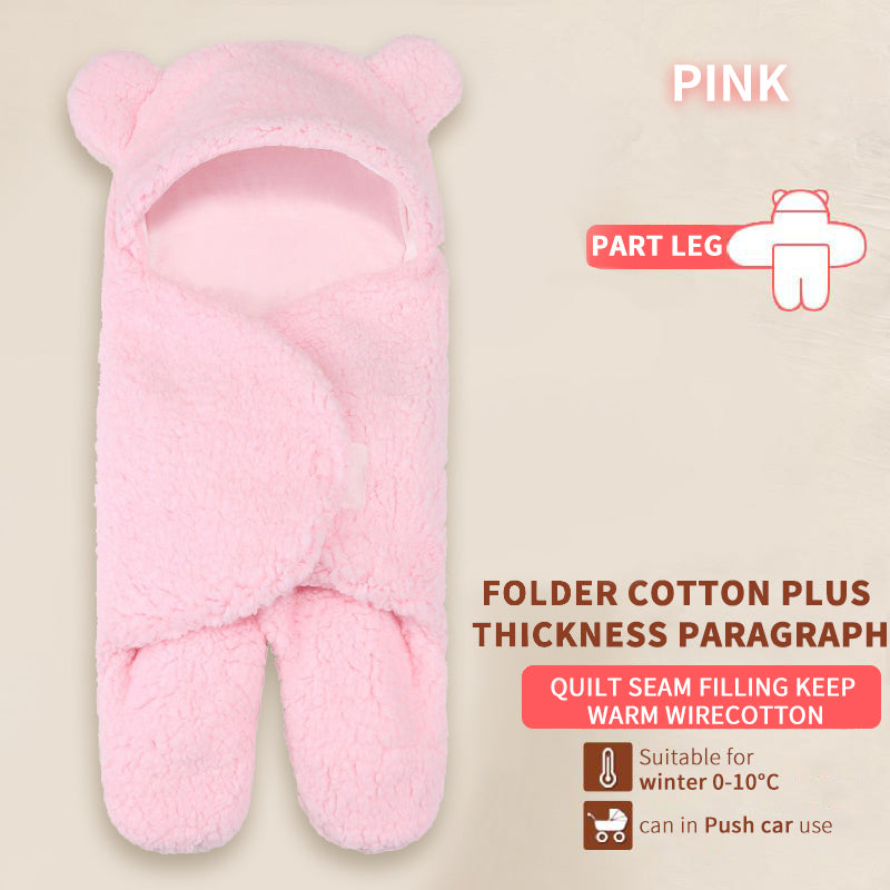 Bear Shaped Hooded Swaddle for New Born Babies - MOQ 10 Pcs