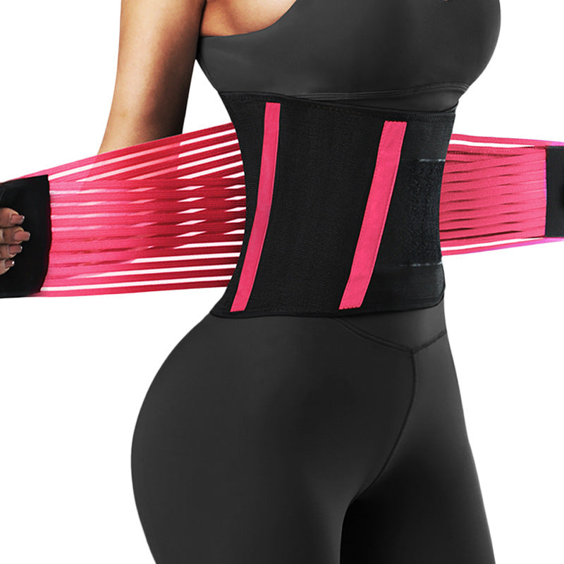 Waist trainer Slimming Workout Compression Double Belt Sweat Trainer Neoprene - MOQ 10 pcs