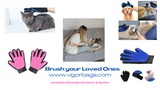 Pet Grooming Glove - Gentle Desheding Brush Glove - MOQ 10 Pcs