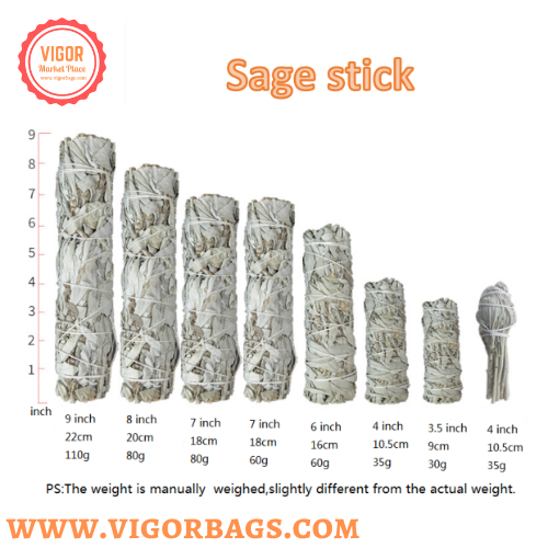 Premium Quality White Sage Smudge Sticks for removing negative energy - MOQ 10 pcs