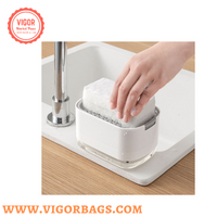 Airtight Bag sealing clips and Dishwashing Soap sink Dispenser(Bulk 3 Sets)