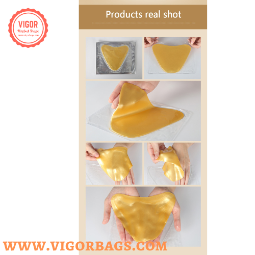 Hydrogel Gel Anti Wrinkle Gold Collagen Decollete Chest Pad - MOQ 10 pcs