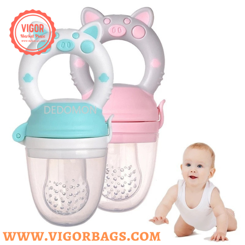 Vigor Baby Fruit Food Feeder Pacifier Infant Fruit Teething Teether Toy for  3-24 Month