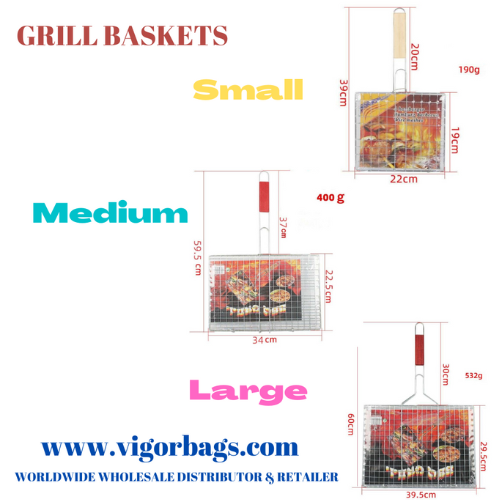 Kebab & Hot Dog grill Basket Multi Pack(Bulk 3 Sets)