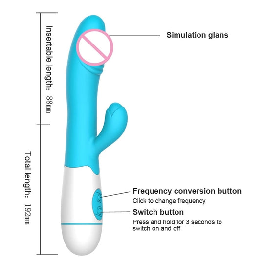 Silicone 10 mode Rabbit Vibrator G Spot