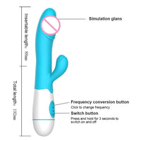 Silicone Rabbit Vibrator G Spot 10 Modes