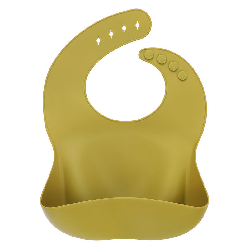 Silicone Bibs for Babies, Baby Feeding Bibs Waterproof Soft Durable Adjustable Bibs