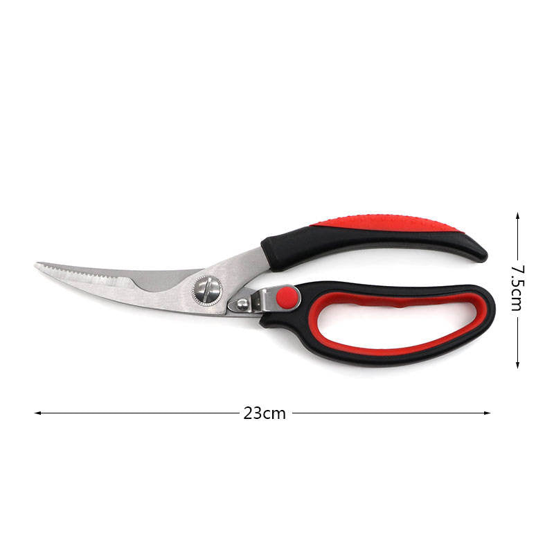 kitchen scissor shears for chicken meat vegetable(Black)