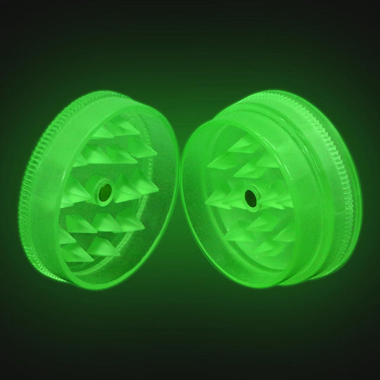 Luminous Glow in the Dark Plastic Herb Grinder