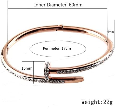 Nail bracelet for women trendy 18K Bangle - MOQ 10 Pcs