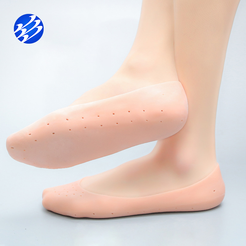 Foot Anti-Cracking Soft Comfortable Gel Moisturizing Foot Care Silicone Gel Socks - MOQ 10 Pcs