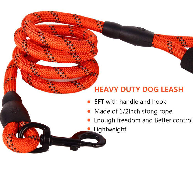 Pet Leash Outdoor Dog Leash Handle Rope P Style Adjustable Belt - MOQ 10 Pcs