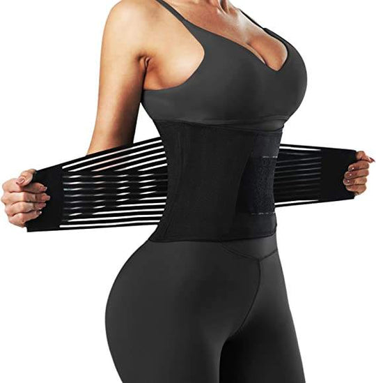 Waist trainer Slimming Workout Compression Double Belt Sweat Trainer Neoprene - MOQ 10 pcs